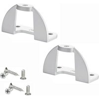 SO TECH  Möbelbeschlag Möbelgriffadapter 45 x 19 5 x 26 mm  max. Türdicke 20 mm  Chrom matt  inkl. Montagematerial für Faltschiebetüren