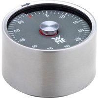 WMF Eieruhr GELI  Ø 6 cm  Edelstahl  Schwarz  Rot  Analog  60 Minuten TImer  Magnetisch