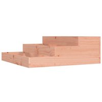 vidaXL Pflanzkübel Pflanzkübel 78x78x27 cm Massivholz Douglasie Anzucht Gemüse Kräuter