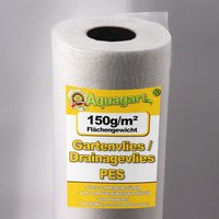Aquagart Unkrautvlies 400m  Gartenvlies Unkrautvlies Drainagevlies 150g 2m br   1 St 
