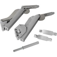 SO TECH  Möbelbeschlag Klappenbeschlag FREEspace für Klappenhöhe 225   650 mm  1 St   Typ E Push to Open  grau für Klappengewicht von 3 2 bis 13 4 kg