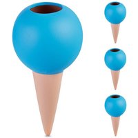 relaxdays Bewässerungssystem Tonkegel im 4er Set   Set  4 tlg.  4er Set 