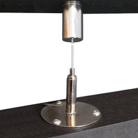SO TECH  Deckenhalter Drahtseilabhängesystem DA100 Länge 1000 mm Tragkraft bis zu 20 kg  stufenlos verstellbar Befestigungsset Drahtseil für Baldachin