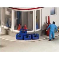 4 Bierkästen mit Flaschen