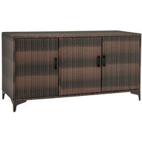 COSTWAY Garten Geräteschrank  BxT: 135x50 cm  outdoor  Rattan  318L