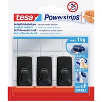 tesa Klebehaken tesa Black Hooks S Powerstrips Klebehaken Small Eckig  B x H  14 mm x   Black Hooks S 