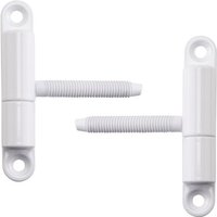 SO TECH  Türbeschlag Renovierband Türband Aufschraubband 15 x 83 mm Scharnier Stahl  2 St   für Innentüren zum Auf  & Einschrauben  weiß  2 Stück
