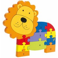 Nici Konturenpuzzle Zahlenpuzzle Löwe  11 Puzzleteile