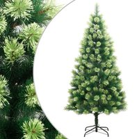 vidaXL Künstlicher Weihnachtsbaum Künstlicher Weihnachtsbaum Klappbar mit Ständer 210 cm