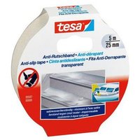tesa Klebehaken tesa Antirutschband 5 m x 25 mm  transparent