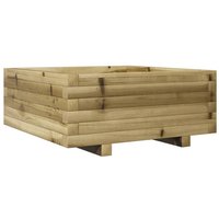 vidaXL Blumentopf Pflanzkübel 60x60x26 5 cm Kiefernholz Imprägniert  1 St 