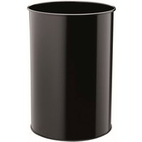 DURABLE Papierkorb Papierkorb Metall rund 30l schwarz