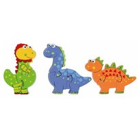 Nici Konturenpuzzle Mini Puzzle Set Dinosaurier  9 Puzzleteile
