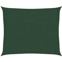 vidaXL Sonnensegel  Sonnensegel 160 g/m  Dunkelgrün 2 5x3 m HDPE