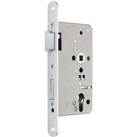 SO TECH  Einsteckschloss BKS Panikschloss mit Umschaltfunktion B B 1201  Stulp 24 mm  für Profilzylinder  PZ    Dornmaß 65 mm  DIN Links  Entfernung 72 mm  Lochung Vierkant 9 mm  2 tourig