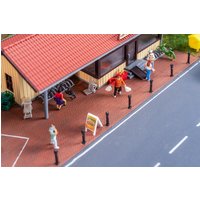 PREMIUM Straßenfolie Klinkerpflaster  rot