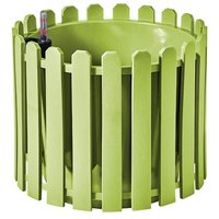 HTI Living Blumentopf Blumentopf mit Wasserspeicher Nessa rund grün  Stück  1 St.  1 Blumentopf   aus Kunststoff mit Wasserstandsanzeiger