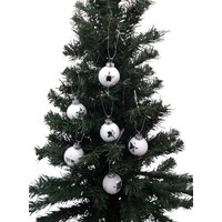 BURI Weihnachtsbaumkugel Glas Weihnachtsbaumkugeln 6er Set Christbaumkugeln Weihnachtsschmuck  6 St 