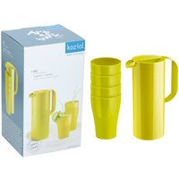 KOZIOL Glas Koziol Kanne und 4 Tassen RIO & ROY   Kunststoff   Design   Grün