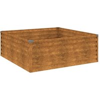 vidaXL Hochbeet Hochbeet 100x100x36 cm Cortenstahl  1 St 