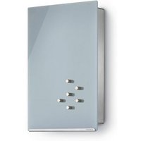 blomus Schlüsselkasten Glas Magnettafel  VELIO  30 x 20 cm Hochformat  7 gummierte Haken  inkl. 6 Magnete
