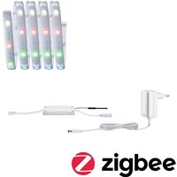 Paulmann LED Streifen MaxLED 250 Basisset Smart Home Zigbee IP44 9W 300l 300lm  1 flammig  1 5m  RGBW  beschichtet