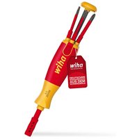 Wiha Schraubendreher LiftUp electric Schlitz  38612   Phillips mit 6 slimBits  1000V Sicherheit  Multifunktional  Elektriker