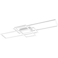TRIO Leuchten LED Deckenleuchte MILA  Dimmfunktion  Memoryfunktion  Nachtlichtfunktion  LED fest integriert  Farbwechsler  Neutralweiß  Tageslichtweiß  Warmweiß  Deckenlampe inkl. Fernbedienung  dimmbar  3000   6500K  105xx42x6 5 cm