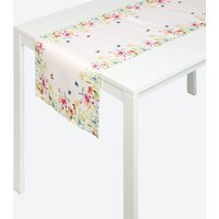 Tischläufer mit Blumenmuster  ca. 40 x 140 cm
