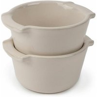 PEUGEOT Backform Ramekin Appolia Duo Ecru  11 cm   Set 2 tlg 