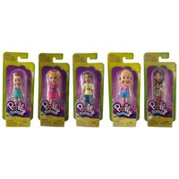 Mattel  Stehpuppe Mattel Polly Pocket Modepuppen verschiedene Outfits  5er Set Sammelfig