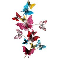 GILDE Bild GILDE Wanddeko Butterflies   mehrfarbig   H. 66cm x B. 40cm