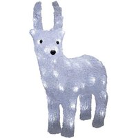 KONSTSMIDE Gartenfigur 6139 203 Acryl Rentier 38x29cm 32er Batterie Timer