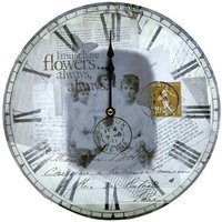 EGLO Wanduhr  Wanduhr Vintage Uhr für Wohnzimmerwand Wanddeko Uhr 