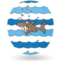 WENKO Aufkleber 3D Sharky   1tlg   WC Sticker  Hai  für Toilette Klo WC Deckel  Badezimmer Bad