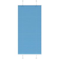 vidaXL Plissee  Plissee Blau 65x150 cm Stoffbreite 64 4 cm Polyester
