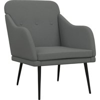 VidaXL Sessel   Polyester   63 x 76 x 80 cm   Dunkelgrau