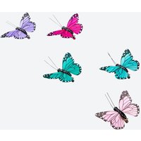 Deko Schmetterlinge mit Klammer  ca. 8x6x1 5 cm