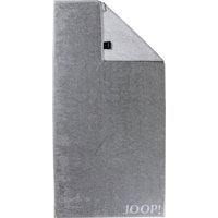 JOOP! Handtuch JOOP! Handtuchserie Classic Doubleface 1600 76 silber  100% Baumwolle