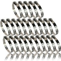 BURI Deckenhalter 25 Schlauchschellen Edelstahl Schlauch Schellen Rohrschellen 78 101mm   25 St 