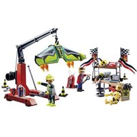 Playmobil  Spielfigur 4x Playmobil Air Stuntshow Servicestation Figuren 85er Zubehör Kinder