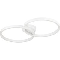 EGLO LED Deckenleuchte Amandolo  Leuchtmittel inklusive  Wand /Deckenleuchte   L67 5 x B38 x H6 5 cm   weiß   19 5W inkl.