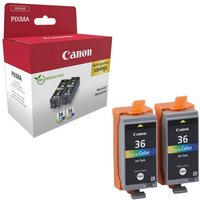 Canon Canon Original CLI 36 color Druckerpatronen 2er Pa Tintenpatrone