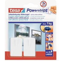 tesa Klebehaken tesa POWERSTRIPS  Bilder Nagel Weiß Inhalt: 2 St.   POWERSTRIPS 