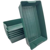BURI Pflanzkübel Profi Gärtnerbox Pflanzschale Pikierschale 58x32x11 Pflanzwanne grün