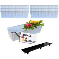 BURI Pflanzkübel Paletten Blumenkasten Einsatz An  & Einhängen Europalette Pflanzkasten  10 St 