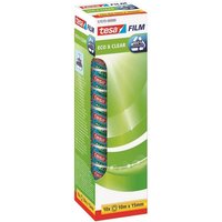 tesa Klebeband Klebefilm Eco & Clear 15mmx10m transparent VE 10 Stück