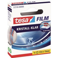 tesa Klebeband kristall klar  1 Rolle  15mm  transparent  33 Meter 
