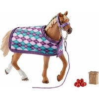 Schleich  Spielfigur Schleich Horse Club Englisches Vollblut m Decke  Spielfigur