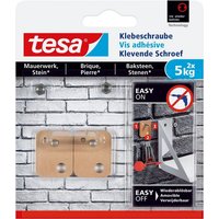 tesa Klebeband Rechteckige Klebeschraube für Mauerwerk und Stein  5kg  VE 2 Stück bra